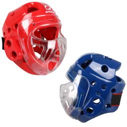 Protetor de cabeça de rosto inteiro, capacete de karatê, taekwondo, mma, chute, boxe, protetor de cabeça, treinamento profissional, capacetes - Image 3