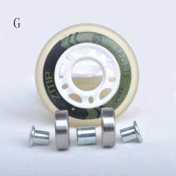 Rodas de patins roller inline, 64mm, 70mm, 72mm, rodas para crianças, tênis de criança, com espaçador e rolamento - Image 6