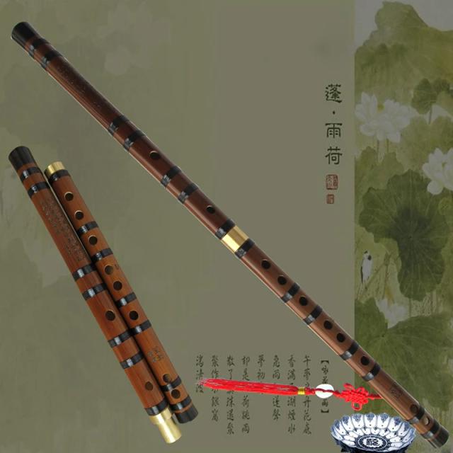 Flauta de Bambu Profissional de Alta Qualidade com Notas C, D, E, F e G - Instrumento Musical Chinês Dizi
