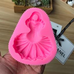 Molde De Silicone Para Aromaterapia Gesso Artesanato De Gesso, Vestido Saia Pingente, Presentes DIY, Molde Decoração Do Carro - Image 5
