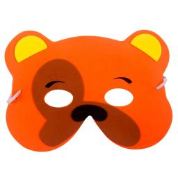 Máscara de festa de aniversário com 12 peças, suprimentos, eva, animal, máscaras, desenhos animados, para festa infantil, fantasia, zoológico, máscara da selva, decoração de festa - Image 6