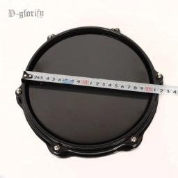 Black Dumb Drum Pad para instrumentos de percussão, treinamento prático, peças e acessórios, 10 em - Image 6