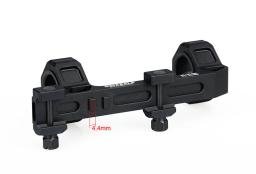 O navio livre tático airsoft gun rifle scope mount 25.4mm 30mm scope mount anéis com nível de bolha 20mm picatinny rail - Image 2