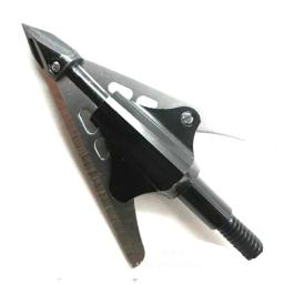 6 pçs 100 grão 2 lâmina fixa caça broadheads flecha pontos pontas de metal para recurvo arco composto e besta - Image 5
