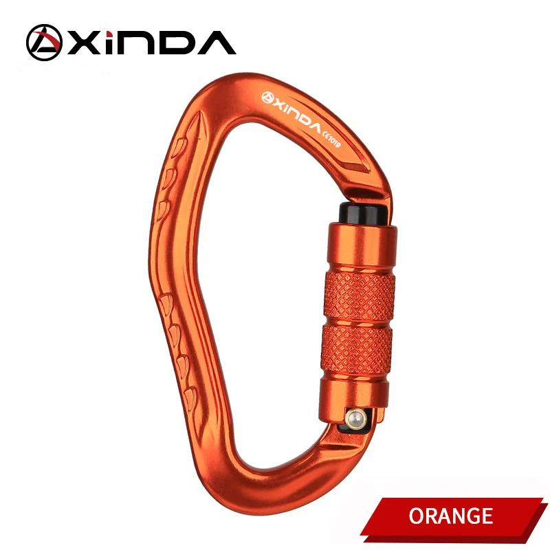 Xinda mosquetão de escalada profissional 22kn segurança pear-shape fivela de segurança caminhadas kit de sobrevivência equipamentos de proteção - Image 1