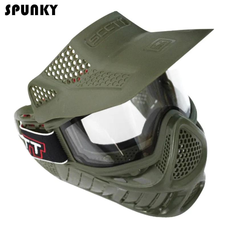 Máscara de paintball de alta resistência com óculos de lente dupla - Image 1