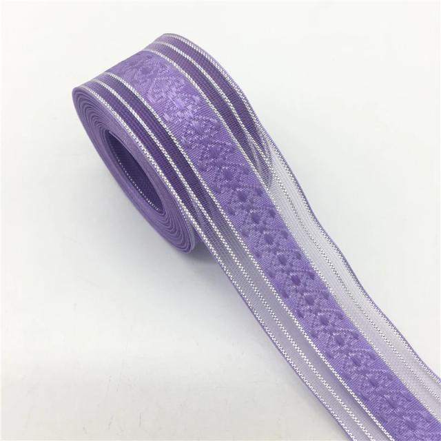 Fita de organza de 1 polegada para laços e decoração de casamento - 5 jardas de artesanato faça você mesmo