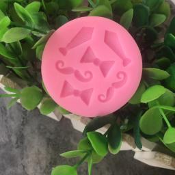 Moldes de silicone flexíveis para decoração de bolos, utensílios decorativos de silicone para confeitaria, barba e bolo - Image 1