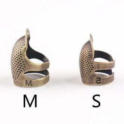 Protetor de dedo de metal, prático, dedal, artesanato, costura, diy, ferramentas de proteção para o dedo, acessórios de costura doméstica - Image 6