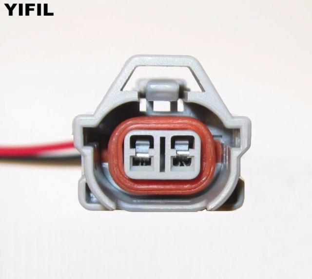 Conectores de Combustível com 2 Pinos para Toyota, Mazda, Subaru e 350Z - Disponíveis em Lotes de 10, 20, 50 e 100 Peças com Cabo Trançado