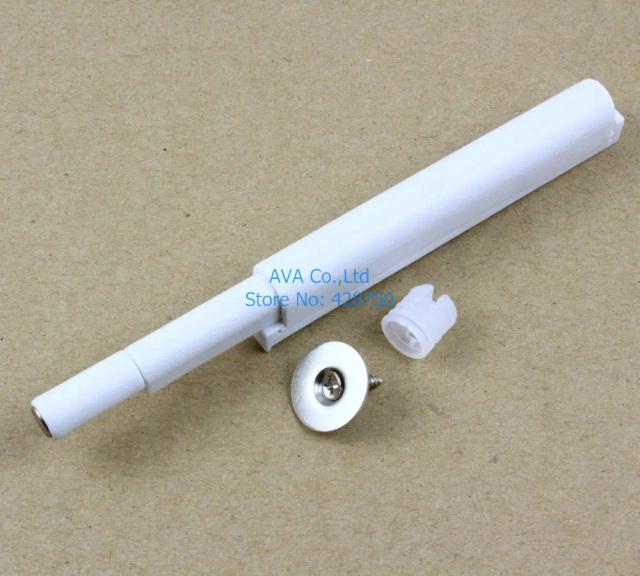Ímã e Amortecedor para Abrir Portas de Armário de Cozinha com Tampão Opcional em Branco ou Cinza