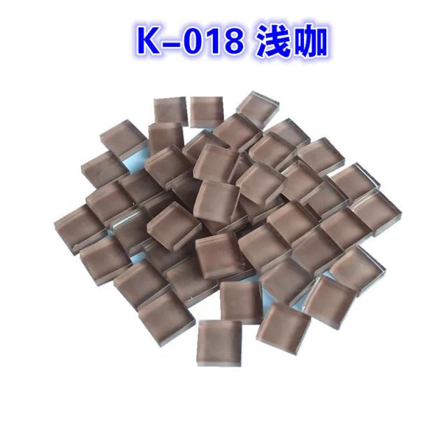 Lote de 100g de Quadrados de Vidro Claro para Mosaico 10x10mm - Ideal para Artesanato e Projetos DIY
