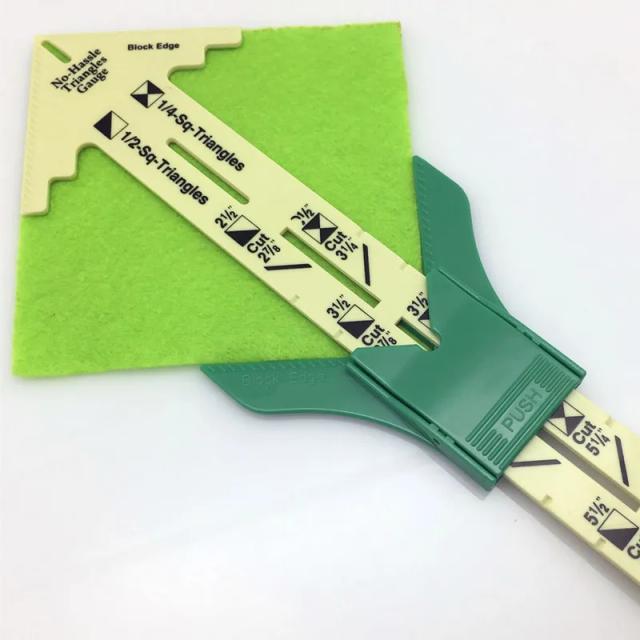 Régua de Costura 5 em 1 com Medição: Ferramenta Ideal para Patchwork e Acessórios (Escolha entre Dois Tamanhos)