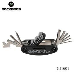 Rockbros 16 em 1 kit de bicicleta de bicicleta multi conjunto de ferramentas de reparo hex falou chave de fenda ferramenta chave de ciclo de montanha conjuntos de ferramentas preto - Image 4