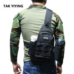 Tak yiying bolsa tática, molle, pesca, caminhadas, caça, esportes, peito, ombro único, mochila tática - Image 1