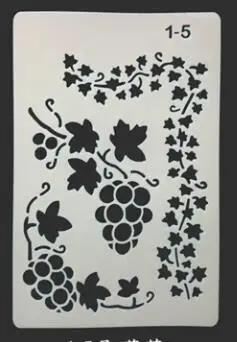 Modelo de Estêncil Xriy para Pintura: Padrões Variados de Flores, Borboletas e Corações para Artesanato DIY