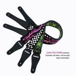 1 conjunto de acessórios para guitarra + capotraste + 3 peças de palhetas correias para violão clássico folk alça colorida - Image 4