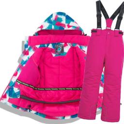 -30 graus crianças conjunto de roupas meninos menina crianças snowboard terno de esqui à prova dwaterproof água esportes ao ar livre jaqueta calças roupas snowsuit adolescente - Image 5