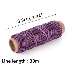 Fio de algodão encerado para artesanato, linha de costura à mão, acessórios de material para artesanato, rolo de 30m 150d (1mm) - Image 6