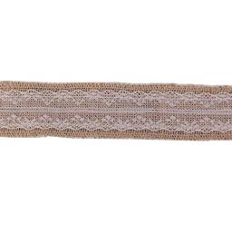Fita natural da serapilheira de juta 2m hessian com detalhe do laço, 5cm larguras festa decoração do casamento guarnição do laço aa8002 - Image 3