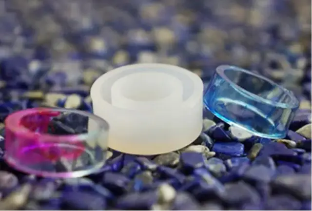 Molde de Silicone para Joias: Anéis Artesanais DIY com Resina Epóxi