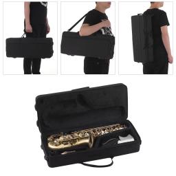 Muslady instrumento de sopro antigo mi bemol maior, saxofone com botão concha, padrão de escultura em chave, instrumento de sopro de madeira com estojo, luvas - Image 6