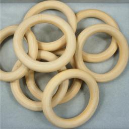 Contas de madeira natural, anel de madeira para fazer joias diy, artesanato 15 20 25 30 35 40 45 50 55 60 65 70 96mm - Image 1