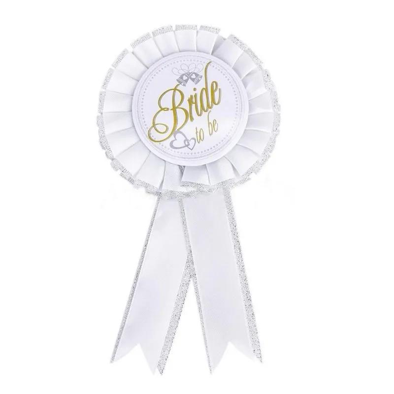 Vassoura a ser emblema rosete para festa de despedida de solteira, casamento, acessório de pano estilo bonito venda imperdível - Image 1