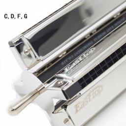 T24-4S easttop em forma de roda 24 buracos gaita c d f g quatro tons em um tremolo sênior gaita instrumentos musicais boca ogan - Image 1