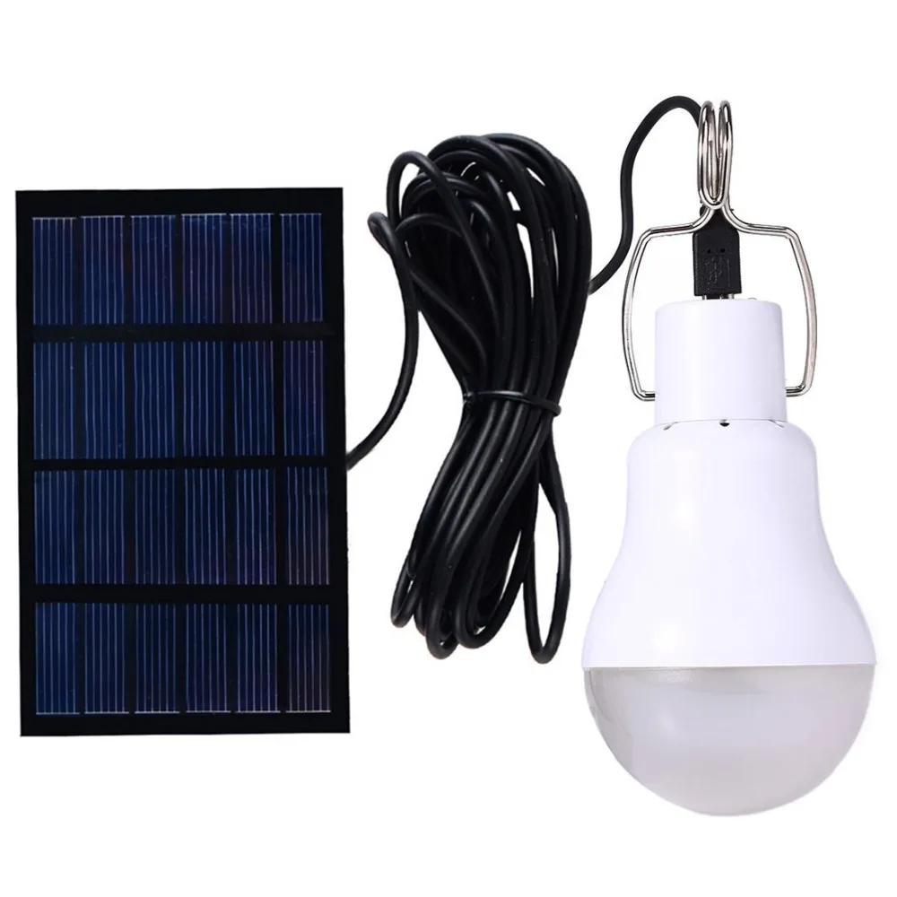 Lâmpada solar led de lm para áreas externas, 15w, lâmpada portátil de energia solar, iluminação, painel solar, luz para barracas e pesca - Image 1