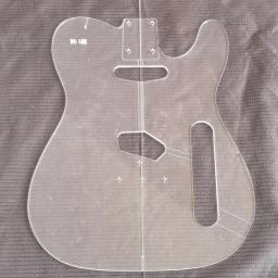 Guitarra elétrica corpo modelo acrílico transparente, Guitarra fazendo moldes, Luthier Guitar Repair Division, Estilo TL - Image 2