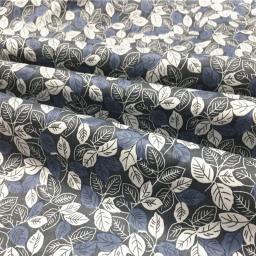 Tecido de algodão estampado com folhas, folhas, vermelho e cinza, para costura, faça você mesmo, acolchoado, 50x160cm - Image 5