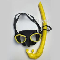 Máscara subaquática para mergulho mergulho máscara preta tempreted vidro snorkeling máscara conjunto com caixa de natação freediving mergulho conjunto - Image 4