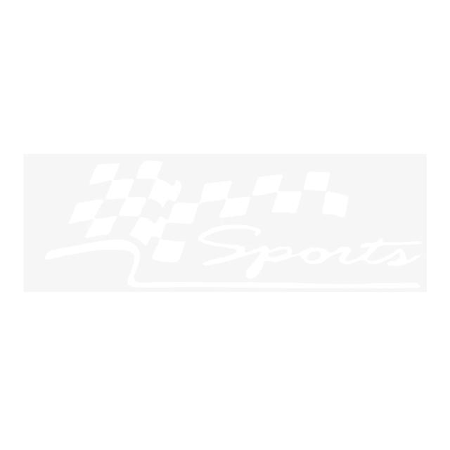 Adesivo de Bandeira de Esportes de Corrida de Carros em Vinil Reflexivo - Criativo e Engraçado para Carros e Motocicletas