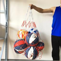 1 pcs Esportes Ao Ar Livre Redes De Futebol Futebol Net 10 Bolas Levar Fio Redes de Vôlei Basquete Bola de Rugby Portátil Rede do Gol saco - Image 3