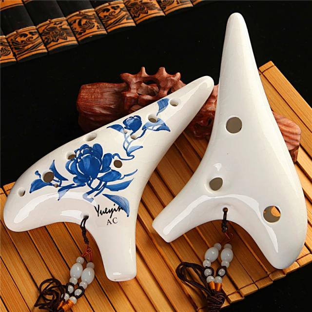Ocarina Profissional de 12 Buracos em C: Flauta de Música Folclórica para Alto Desempenho