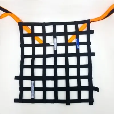 Rede de Segurança para Carro Monster 20"x17" - Protetor de Janela para Corrida e Drift em Vermelho e Preto