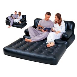 Sofá inflável do jardim, cama de ar dupla, sofá multifuncional, colchão de acampamento, mobília ao ar livre, sofá inflável, colchão para 2 pessoas - Image 1