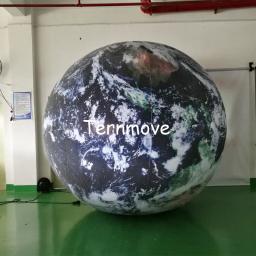 Globo de terra inflável gigante, com globo de terra e luz de led, para eventos - Image 1