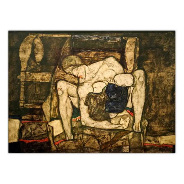 Decoração Caseira: Tela de Impressão com Arte de Parede em Estilo Egon Austriaco