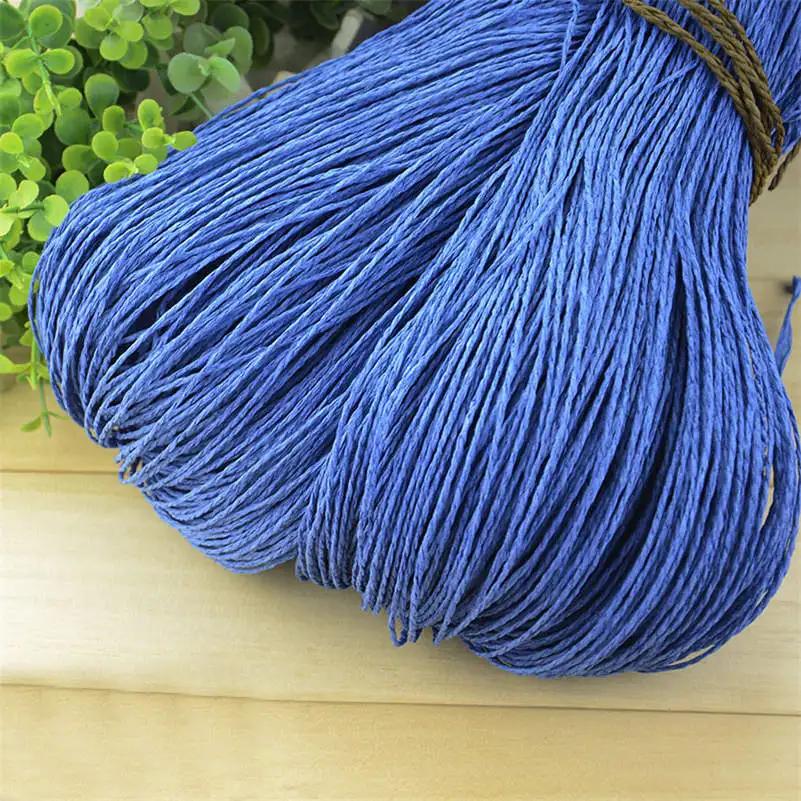 600 metros 500g fio de ráfia verão crochê natural palha fios handcrafts para diy tricô chapéu bolsa cesta rattan material - Image 1