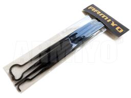 Armiyo-airsoft dupla terminou nylon pick set, ferramenta de limpeza, cano da arma, acessórios, comprimento 205mm, 4 pcs/set - Image 6