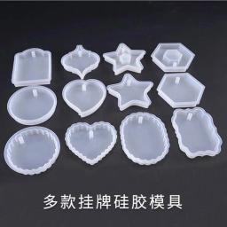 Molde de resina para artesanato, formas decorativas transparentes de flores secas com pingente de resina epóxi para bijuterias - Image 3