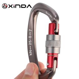 Xinda-D-Shape Mosquetão para Escalada Segurança, Fivela de Segurança, Master Lock, Rock ao ar livre, Equipamento Portão, 25kN - Image 2