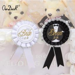 Vassoura a ser emblema rosete para festa de despedida de solteira, casamento, acessório de pano estilo bonito venda imperdível - Image 2