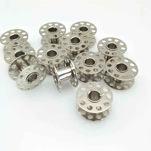 Kit de Bobinas de Metal de Alta Qualidade para Máquina de Costura - 10 Peças em Inoxidável Compatíveis com Brother 5BB5553