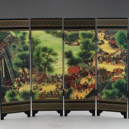 Decoração de tela dobrável doméstica de festival da qingming, produtos chineses de esmalte à mão - Image 4