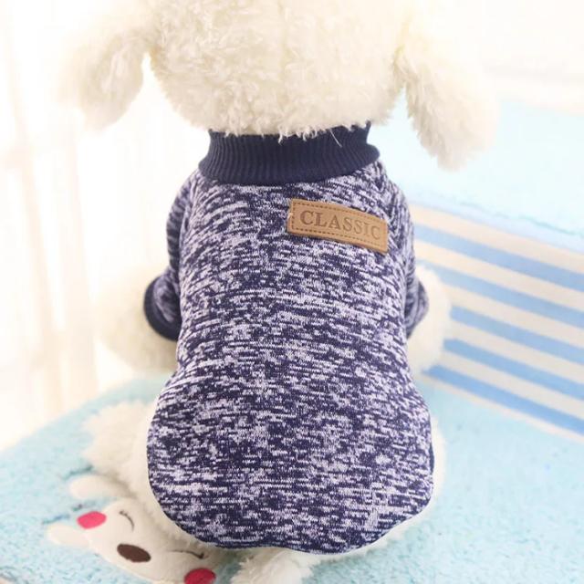 Suéter de Inverno Macio para Cães Pequenos - Roupa Clássica para Chihuahua e Outros Animais de Estimação