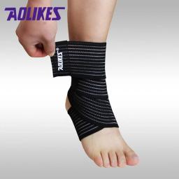 Tornozelo Suporte Elásticos, Alta Qualidade, Espiralmente Ferida Bandagem, Voleibol, Basquete, Tornozelo Overtraction, Ajustável, 1Pc - Image 5