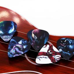 Soach palheta de guitarra de pvc, 10 peças de 0.46mm, estampa de dupla face, padrão misto, acessórios de guitarra, palhetas de cordas - Image 3